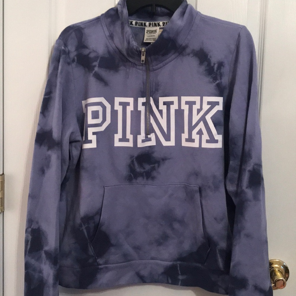 NWT Tie Dye Purple Half Zip
